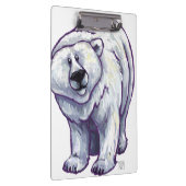 Geschenke und Accessoires für Polarbären Klemmbrett (Rechts)