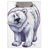 Geschenke und Accessoires für Polarbären Klemmbrett (Vorderseite)