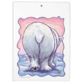 Geschenke und Accessoires für Polarbären Klemmbrett (Rückseite)