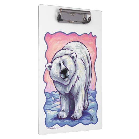 Geschenke und Accessoires für Polarbären Klemmbrett (Rechts)