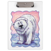 Geschenke und Accessoires für Polarbären Klemmbrett (Vorderseite)