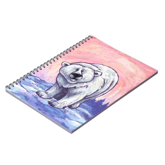 Geschenke und Accessoires für Polarbären Notizblock (Linke Seite)