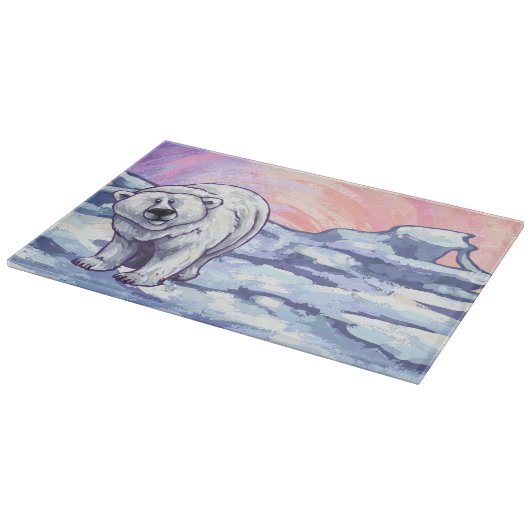 Geschenke und Accessoires für Polarbären Schneidebrett (Ecke)