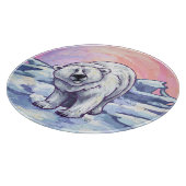 Geschenke und Accessoires für Polarbären Schneidebrett (Ecke)