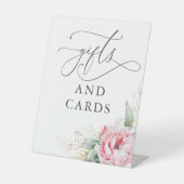 Geschenke und Card Succulents Grüne Rosa Blüte Sockelschild (Vorderseite)