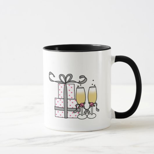 Geschenke und Champagne-Tasse Tasse (Rechts)