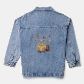 Geschenke und Christbaumkugeln Jeansjacke (Rückseite)