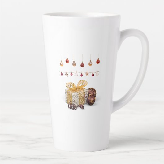 Geschenke und Christbaumkugeln Milchtasse (Rechts)