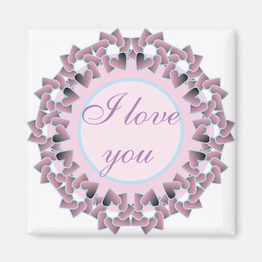 Geschenke und Favoriten Blumendesign Magnet (Vorne)