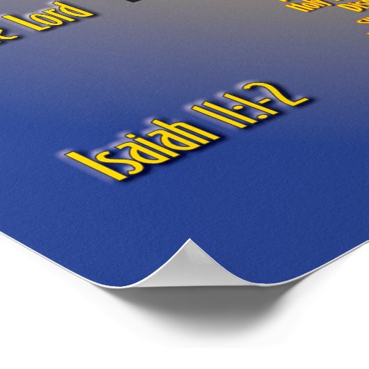 Geschenke und Früchte des Heiligen Geistes Poster (Ecke)