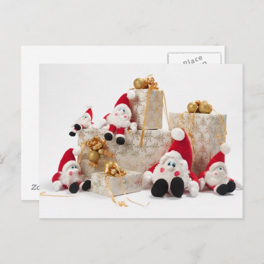 Geschenke und Gnome Postkarte (Vorne/Hinten)