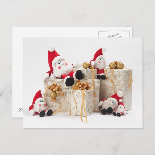 Geschenke und Gnome Postkarte (Vorne/Hinten)