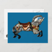 Geschenke und Grüße für das Karussell Postkarte (Vorne/Hinten)