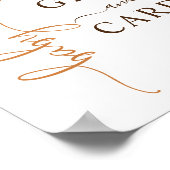 Geschenke und Karte Bear Balloon Babydusche Poster (Ecke)