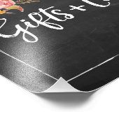 Geschenke und Karten rustikale Blumenzettel Fotodruck (Ecke)