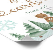 Geschenke und Karten Winter Snowflake Woodland Pos Poster (Ecke)