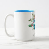 Geschenke und Segnungen Zwei-Tonnen Weihnachten-Ta Zweifarbige Tasse (Links)