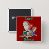 Geschenke und Spielzeug für Weihnachten Button (Vorne & Hinten)