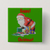 Geschenke und Spielzeug für Weihnachten Button (Vorderseite)