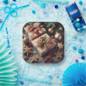 Geschenke und Weihnachtsschmuck Pappteller (Party)