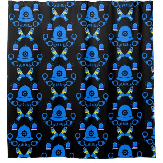 Geschenke und Zubehör der britischen Polizei Duschvorhang (Vorderseite)