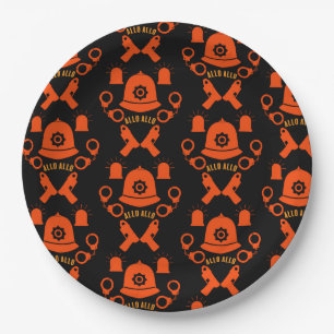 Geschenke und Zubehör der britischen Polizei Pappteller