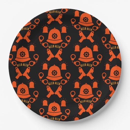 Geschenke und Zubehör der britischen Polizei Pappteller (Vorderseite)