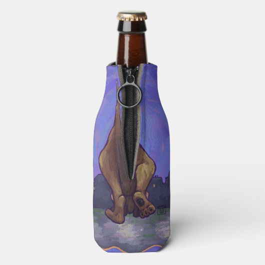 Geschenke und Zubehör für Hunde Flaschenkühler (Flasche Rückseite)