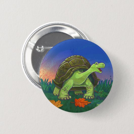 Geschenke und Zubehör für Schildkröten Button (Vorne & Hinten)