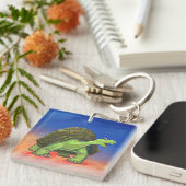 Geschenke und Zubehör für Schildkröten Schlüsselanhänger (Vorderseite rechts)