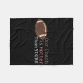 Geschenke unser Coach ist heißer als dein Fall Ck  Fleecedecke (Vorderseite (Horizontal))