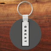 Geschenke: unter 15$ Attraktive Authority® GREAT Schlüsselanhänger (Vorderseite)