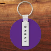 Geschenke: unter 15$ Attraktive Authority® GREAT Schlüsselanhänger (Vorderseite)