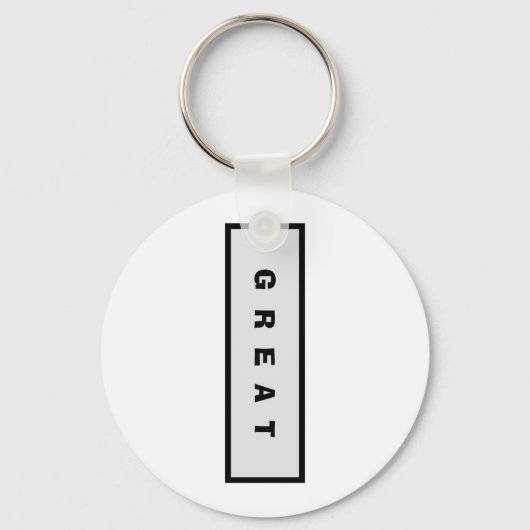 Geschenke: unter 15$ Attraktive Authority® GREAT Schlüsselanhänger (Vorderseite)