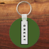 Geschenke: unter 15$ Attraktive Authority® GREAT Schlüsselanhänger (Vorderseite)