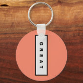 Geschenke: unter 15$ Attraktive Authority® GREAT Schlüsselanhänger (Vorderseite)