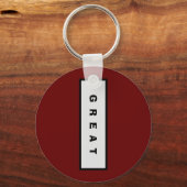 Geschenke: unter 15$ Attraktive Authority® GREAT Schlüsselanhänger (Vorderseite)