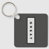 Geschenke: unter 25$ Attraktive Authority® GREAT Schlüsselanhänger (Vorderseite)