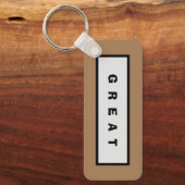 Geschenke: unter 75$ Attraktive Authority® GREAT Schlüsselanhänger (Vorderseite)