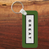 Geschenke: unter 75$ Attraktive Authority® GREAT Schlüsselanhänger (Vorderseite)