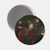 Geschenke unter dem Baum Weihnachtsfeiertag Magnet (Vorderseite/Rückseite)