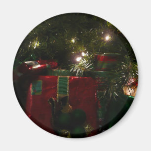 Geschenke unter dem Baum Weihnachtsfeiertag Magnet