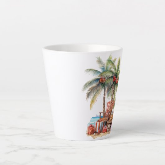 Geschenke unter der Palme Milchtasse (Vorderseite)
