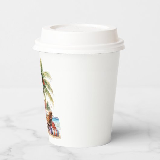 Geschenke unter der Palme Pappbecher (Links)