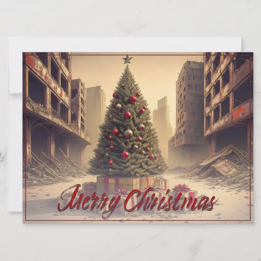 Geschenke unter einem Baum in einer giftigen apoka (Vorderseite)
