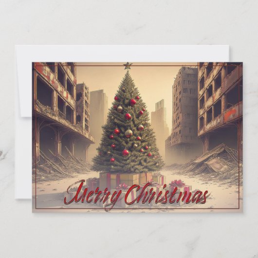Geschenke unter einem Baum in einer giftigen apoka (Vorderseite)