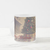 Geschenke unter einem Baum in einer giftigen apoka Mattglastasse (Vorderseite Links)