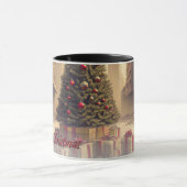 Geschenke unter einem Baum in einer giftigen apoka Tasse (Zentrum)