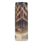 Geschenke unter einem Baum in einer giftigen apoka Thermosbecher (Rückseite)