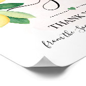 Geschenke Unterschreiben Brautparty Hochzeit rosa  Poster (Ecke)